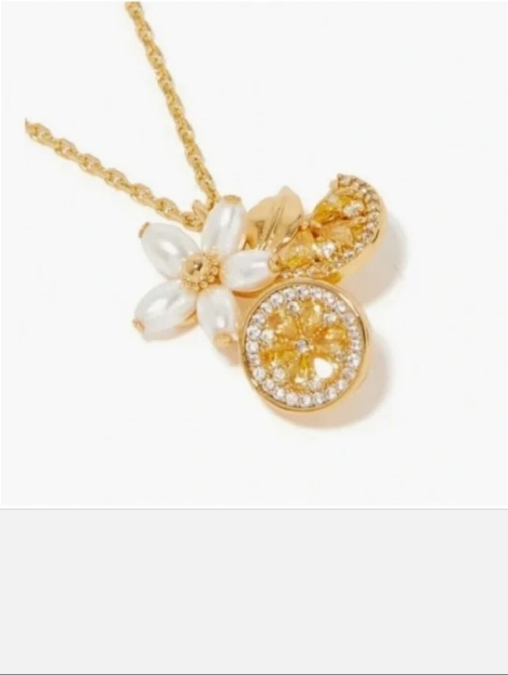 Kate Spade Fresh Squeeze Cluster Pendant NWT  Retails $98